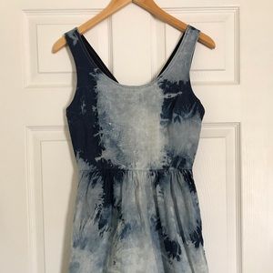 American Eagle denim tie dyed mini dress size 2